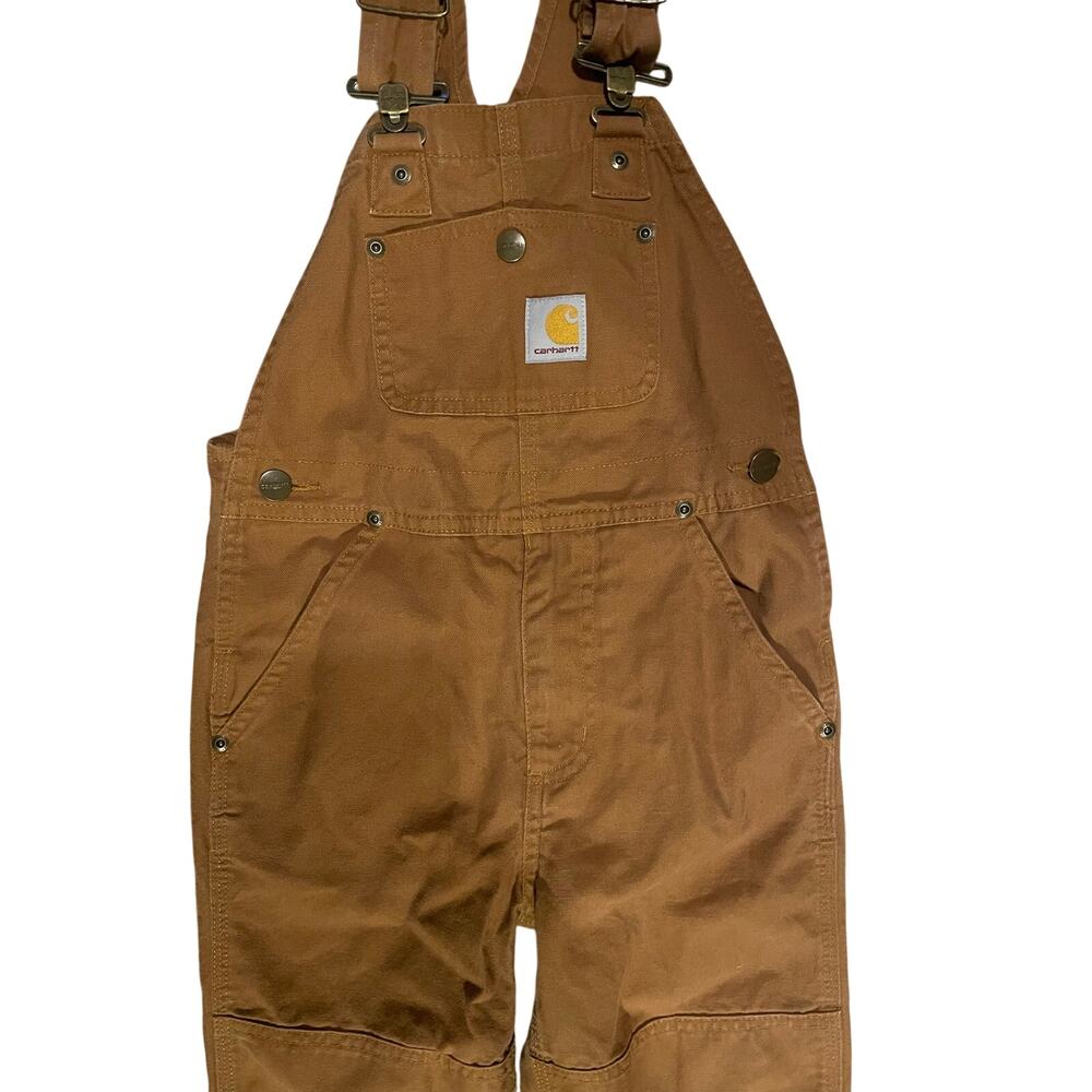 Carhartt Youth Brown Bib Overalls Size 5